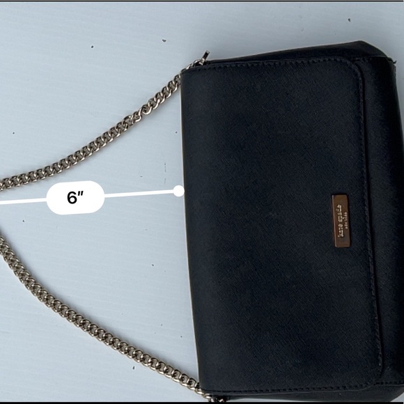 Kate spade small chain clutch black leather - Picture 2 of 9